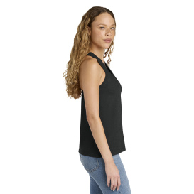 Gildan 64220LCVC Softstyle Women\'s CVC Racerback Tank - Pitch Black Mist
