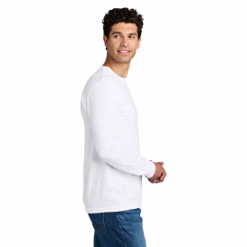 Gildan 67400 CVC Long Sleeve Tee - White