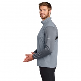 Nike 746102 Dri-FIT Fabric Mix 1/2-Zip Cover-Up - Cool Grey/Dark Grey
