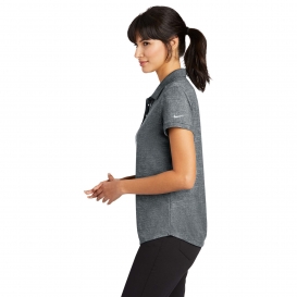 Nike 838961 Ladies Dri-FIT Crosshatch Polo - Cool Grey/Anthracite