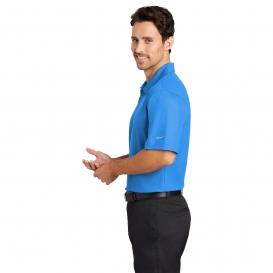 Nike 838964 Dri-FIT Embossed Tri-Blade Polo - Brisk Blue