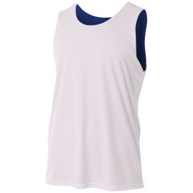 A4 A4NF1270 Sprint Reversible Mesh Tank - Navy/White