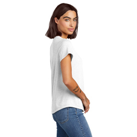 Allmade AL2015 Women's Relaxed Tri-Blend Scoop Neck Tee - Fairly White