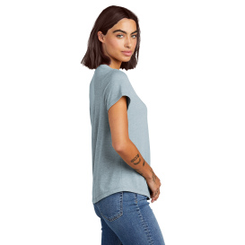 Allmade AL2015 Women's Relaxed Tri-Blend Scoop Neck Tee - I Like You Blue