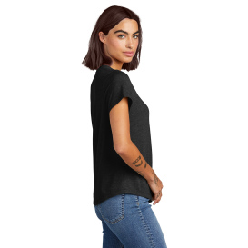 Allmade AL2015 Women's Relaxed Tri-Blend Scoop Neck Tee - Space Black