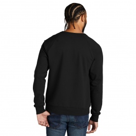 Allmade AL4004 Unisex Organic French Terry Crewneck Sweatshirt - Deep Black