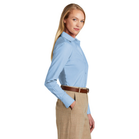 Brooks Brothers BB18003 Women\'s Wrinkle-Free Stretch Nailhead Shirt - Newport Blue
