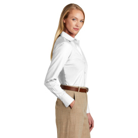 Brooks Brothers BB18003 Women\'s Wrinkle-Free Stretch Nailhead Shirt - White