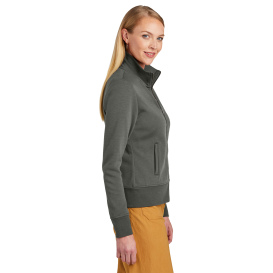 Brooks Brothers BB18211 Women's Double Knit Full-Zip - Windsor Grey