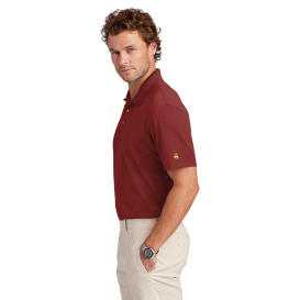 Brooks Brothers BB18220 Mesh Pique Performance Polo - Rich Red