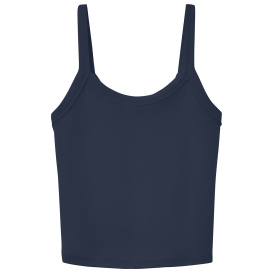 Bella + Canvas BC1012 Women\'s Micro Rib Spaghetti Strap Tank - Solid Navy Blend