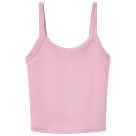 Bella + Canvas BC1012 Women\'s Micro Rib Spaghetti Strap Tank - Solid Pink Blend