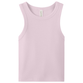 Bella + Canvas BC1019 Women\'s Micro Rib Racer Tank - Solid Pink Blend