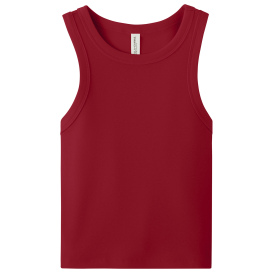 Bella + Canvas BC1019 Women\'s Micro Rib Racer Tank - Solid Red Blend