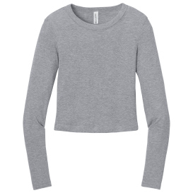 Bella + Canvas BC1501 Women\'s Micro Rib Long Sleeve Baby Tee - Athletic Heather