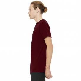 Bella + Canvas BC3005CVC Unisex Heather CVC V-Neck Tee - Heather Cardinal