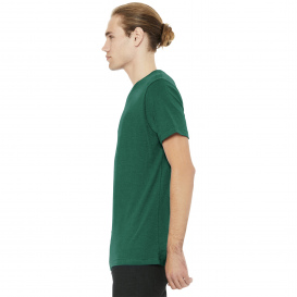 Bella + Canvas BC3005CVC Unisex Heather CVC V-Neck Tee - Heather Grass Green