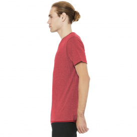 Bella + Canvas BC3005CVC Unisex Heather CVC V-Neck Tee - Heather Red