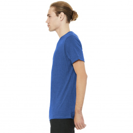 Bella + Canvas BC3005CVC Unisex Heather CVC V-Neck Tee - Heather True Royal