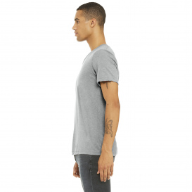 Bella + Canvas BC3415 Unisex Triblend Short Sleeve V-Neck Tee - Athletic Grey Triblend