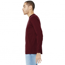 Bella + Canvas BC3501CVC Unisex Heather CVC Long Sleeve Tee - Heather Cardinal