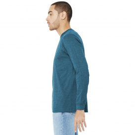 Bella + Canvas BC3501CVC Unisex Heather CVC Long Sleeve Tee - Heather Deep Teal