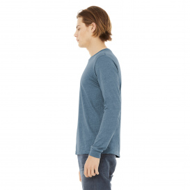 Bella + Canvas BC3513 Unisex Triblend Long Sleeve Tee - Denim Triblend