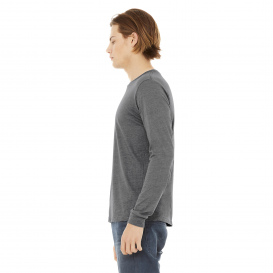 Bella + Canvas BC3513 Unisex Triblend Long Sleeve Tee - Grey Triblend