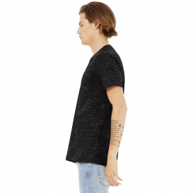Bella + Canvas BC3655 Unisex Textured Jersey V-Neck Tee - Black Marble