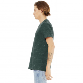 Bella + Canvas BC3655 Unisex Textured Jersey V-Neck Tee - Forest Marble