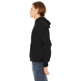 Bella + Canvas BC3719 Unisex Sponge Fleece Pullover Hoodie - DTG Black
