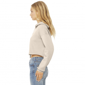 Bella + Canvas BC7502 Women\'s Sponge Fleece Cropped Hoodie - Heather Dust