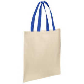 Port Authority BG1500 Core Cotton Tote - Natural/True Royal
