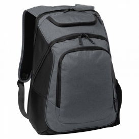 Port Authority BG223 Exec Backpack - Graphite Heather/Black