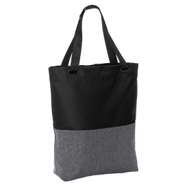 Port Authority BG418 Access Convertible Tote - Heather Grey/Black