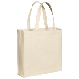 Port Authority BG424 Cotton Canvas Tote - Natural