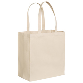 Port Authority BG426 Cotton Canvas Over-the-Shoulder Tote - Natural