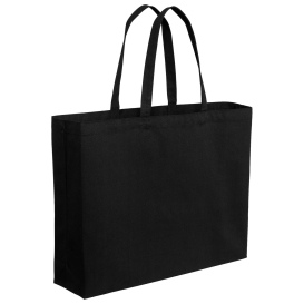 Port Authority BG427 Cotton Canvas Jumbo Tote - Deep Black