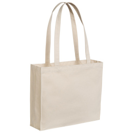 Port Authority BG428 Cotton Canvas Shopper Tote - Natural