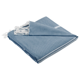 Port Authority BP90 Cali Throw - Aegean Blue/White