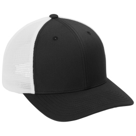 Port Authority C110 Flexfit 110 Mesh Cap - Black/White