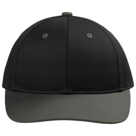 Port Authority C118 Snapback Cap - Black/Grey Steel