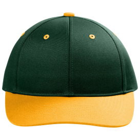 Port Authority C118 Snapback Cap - Dark Green/Gold