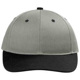 Port Authority C118 Snapback Cap - Heather Grey/Black