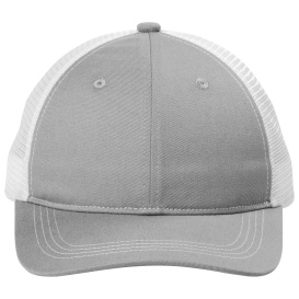 Port Authority C119 Unstructured Snapback Trucker Cap - Gusty Grey/White