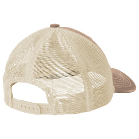 Port Authority C600 Distressed Mesh Back Cap - Light Olive/Stone