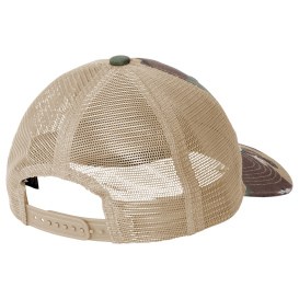 Port Authority C600 Distressed Mesh Back Cap - Military Camo/Khaki