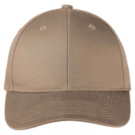 Port Authority C801 Snapback Fine Twill Cap - Khaki | Full Source