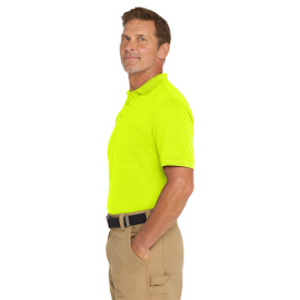 CornerStone CS4020P Industrial Snag-Proof Pique Pocket Polo - Safety Yellow