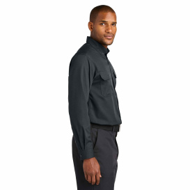 CornerStone CSW174 Long Sleeve Select Ripstop Shirt - Echo Steel